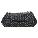 CHANEL Chain Shoulder Bag Patent Black Silver CC Auth BA14739-13