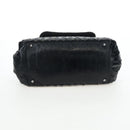 CHANEL Chain Shoulder Bag Patent Black Silver CC Auth BA14739-5
