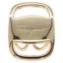 Salvatore Ferragamo Vala Scarf Ring Metal Gold Tone Auth BA14744A-2