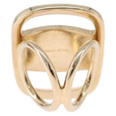 Salvatore Ferragamo Vala Scarf Ring Metal Gold Tone Auth BA14744A-3