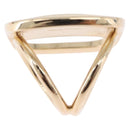 Salvatore Ferragamo Vala Scarf Ring Metal Gold Tone Auth BA14744A-6