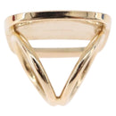Salvatore Ferragamo Vala Scarf Ring Metal Gold Tone Auth BA14744A-7