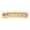 CHANEL Camellia Barrette Hair Clip Plastic White Gold Tone CC Auth BA14745V-3