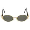 Gianni Versace Medusa Sunglasses Plastic Brown Gold Tone Auth BA14748-2