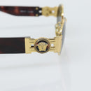 Gianni Versace Medusa Sunglasses Plastic Brown Gold Tone Auth BA14748-5