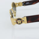 Gianni Versace Medusa Sunglasses Plastic Brown Gold Tone Auth BA14748-7