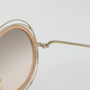 Chloe Sunglasses Metal Beige Gold Tone Auth BA14749M-9
