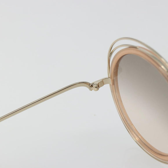 Chloe Sunglasses Metal Beige Gold Tone Auth BA14749M