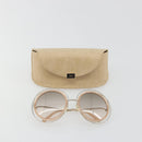 Chloe Sunglasses Metal Beige Gold Tone Auth BA14749M-12