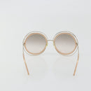Chloe Sunglasses Metal Beige Gold Tone Auth BA14749M-2