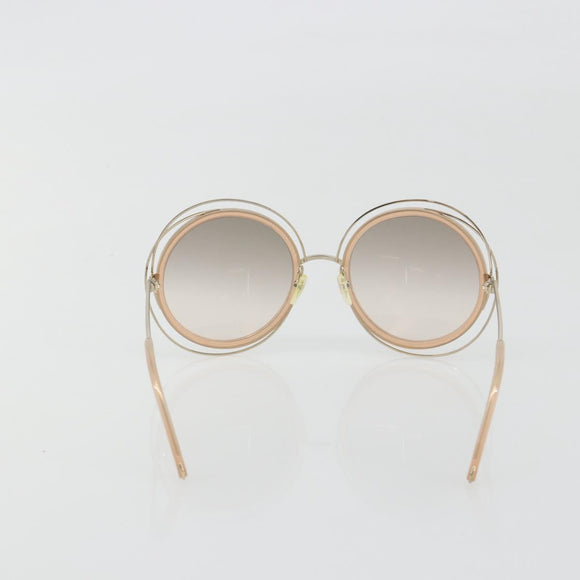 Chloe Sunglasses Metal Beige Gold Tone Auth BA14749M