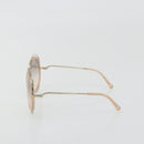 Chloe Sunglasses Metal Beige Gold Tone Auth BA14749M-3