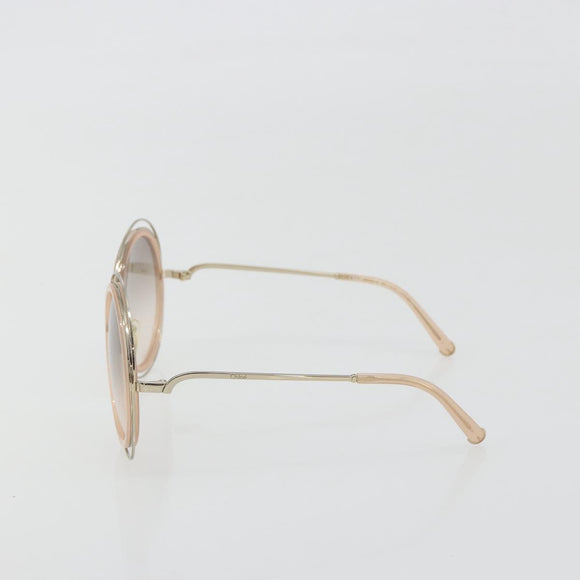 Chloe Sunglasses Metal Beige Gold Tone Auth BA14749M
