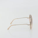 Chloe Sunglasses Metal Beige Gold Tone Auth BA14749M-4