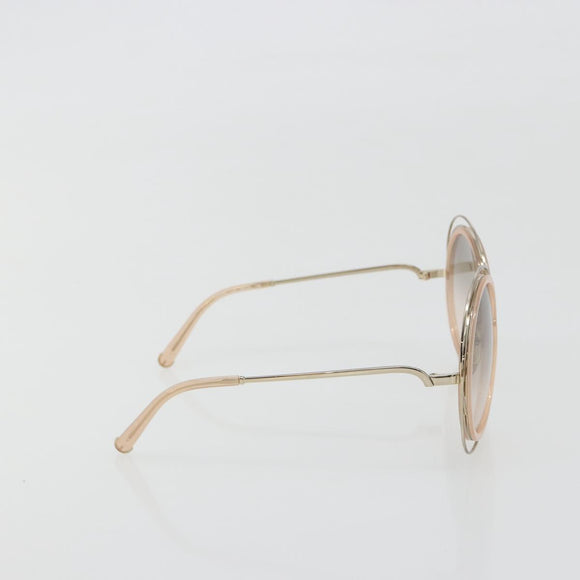Chloe Sunglasses Metal Beige Gold Tone Auth BA14749M