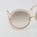 Chloe Sunglasses Metal Beige Gold Tone Auth BA14749M-5