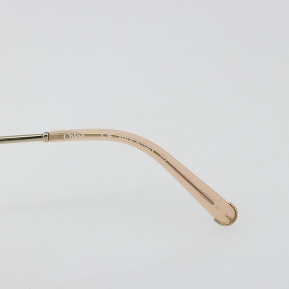 Chloe Sunglasses Metal Beige Gold Tone Auth BA14749M