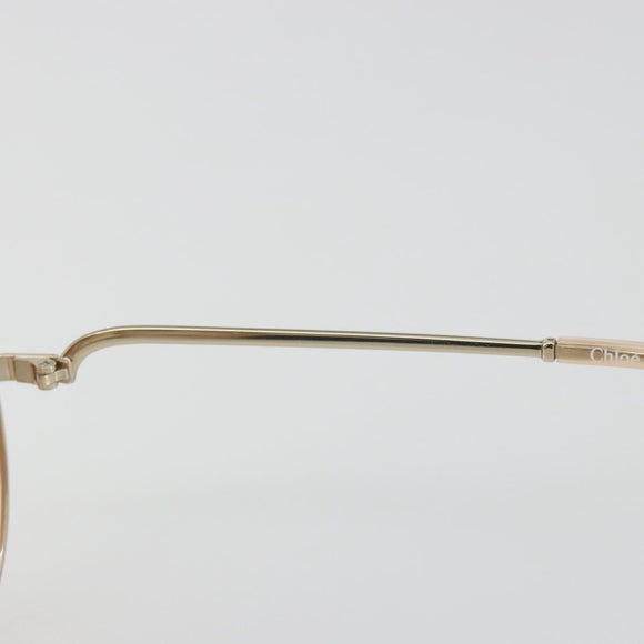 Chloe Sunglasses Metal Beige Gold Tone Auth BA14749M