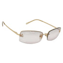 CHANEL Sunglasses Metal Gold Tone CC Auth BA14750M-1