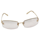 CHANEL Sunglasses Metal Gold Tone CC Auth BA14750M-2