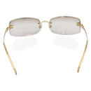 CHANEL Sunglasses Metal Gold Tone CC Auth BA14750M-3