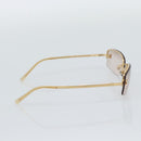 CHANEL Sunglasses Metal Gold Tone CC Auth BA14750M-4
