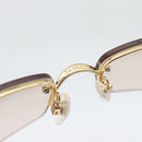 CHANEL Sunglasses Metal Gold Tone CC Auth BA14750M-9
