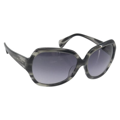 Miu Miu Sunglasses Plastic Black Silver Auth BA14751