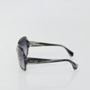Miu Miu Sunglasses Plastic Black Silver Auth BA14751-4
