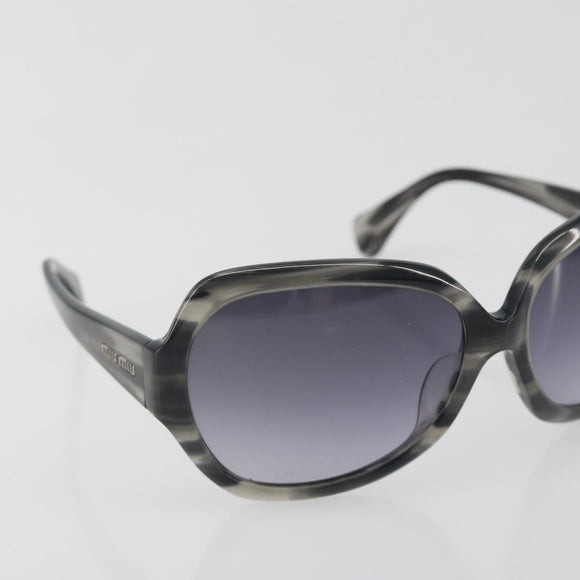 Miu Miu Sunglasses Plastic Black Silver Auth BA14751