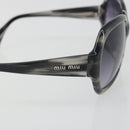 Miu Miu Sunglasses Plastic Black Silver Auth BA14751-8