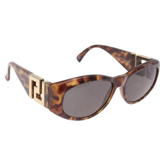 Gianni Versace Sunglasses Plastic Brown Gold Tone Auth BA14752