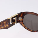 Gianni Versace Sunglasses Plastic Brown Gold Tone Auth BA14752-10