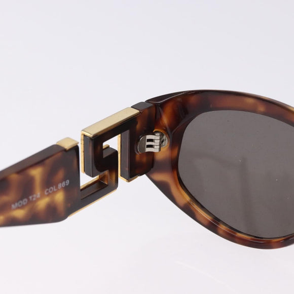 Gianni Versace Sunglasses Plastic Brown Gold Tone Auth BA14752