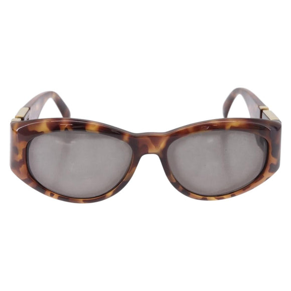 Gianni Versace Sunglasses Plastic Brown Gold Tone Auth BA14752