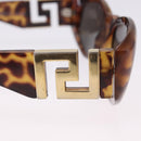 Gianni Versace Sunglasses Plastic Brown Gold Tone Auth BA14752-6