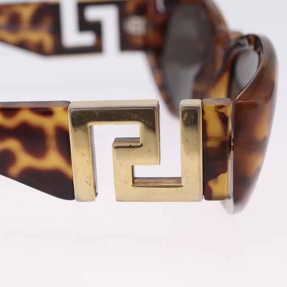 Gianni Versace Sunglasses Plastic Brown Gold Tone Auth BA14752