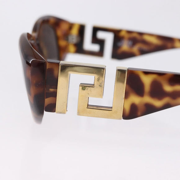 Gianni Versace Sunglasses Plastic Brown Gold Tone Auth BA14752