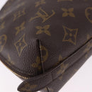 LOUIS VUITTON Monogram Trousse Demi Ronde Cosmetic Pouch M47520 LV Auth BA14754-15