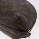 LOUIS VUITTON Monogram Trousse Demi Ronde Cosmetic Pouch M47520 LV Auth BA14754-16