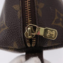 LOUIS VUITTON Monogram Trousse Demi Ronde Cosmetic Pouch M47520 LV Auth BA14754-8