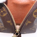 LOUIS VUITTON Monogram Trousse Demi Ronde Cosmetic Pouch M47520 LV Auth BA14754-12