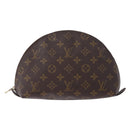 LOUIS VUITTON Monogram Trousse Demi Ronde Cosmetic Pouch M47520 LV Auth BA14754-13