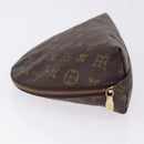 LOUIS VUITTON Monogram Trousse Demi Ronde Cosmetic Pouch M47520 LV Auth BA14754-4
