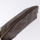 LOUIS VUITTON Monogram Trousse Demi Ronde Cosmetic Pouch M47520 LV Auth BA14754-5