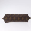 LOUIS VUITTON Monogram Trousse Demi Ronde Cosmetic Pouch M47520 LV Auth BA14754-6