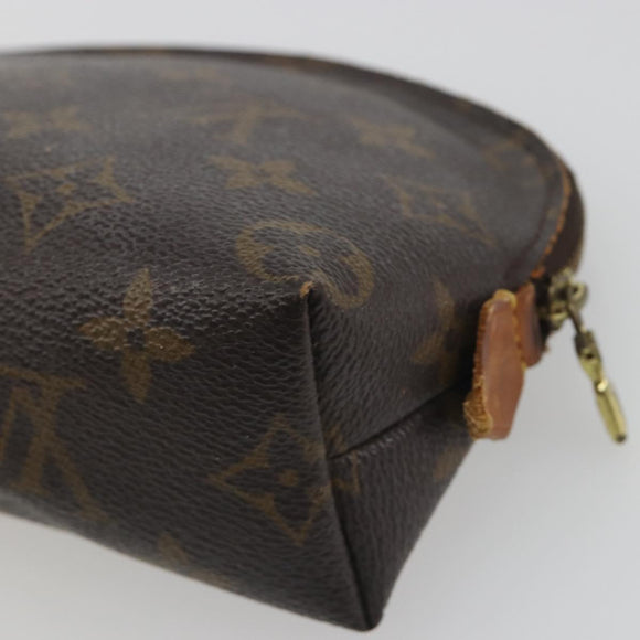 LOUIS VUITTON Monogram Pochette Cosmetic PM Cosmetic Pouch M47515 Auth BA14755