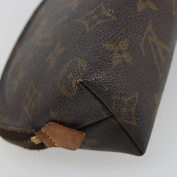 LOUIS VUITTON Monogram Pochette Cosmetic PM Cosmetic Pouch M47515 Auth BA14755