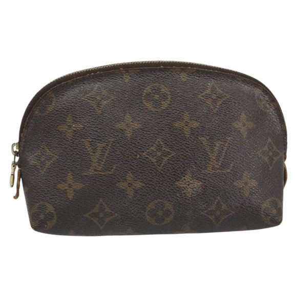 LOUIS VUITTON Monogram Pochette Cosmetic PM Cosmetic Pouch M47515 Auth BA14755