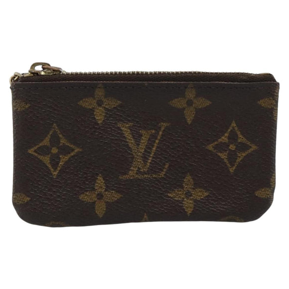 LOUIS VUITTON Monogram Pochette Cles Coin Purse M62650 LV Auth BA14758